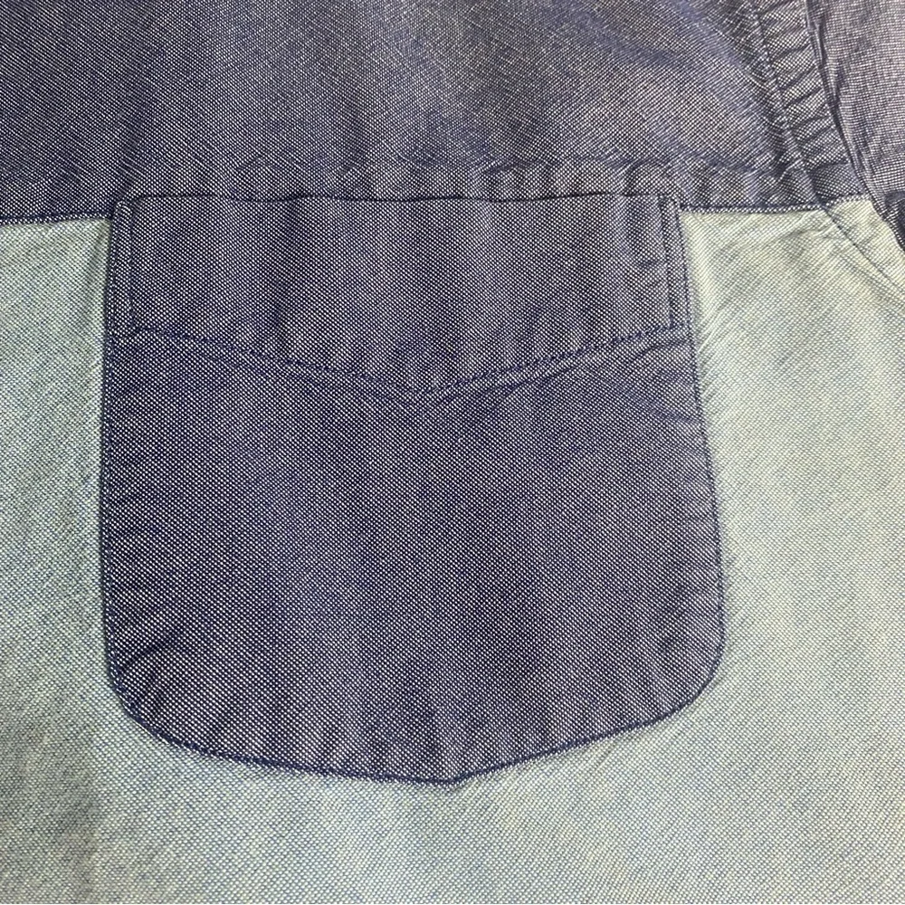 J. Crew Men's Color Block Blue Shirt